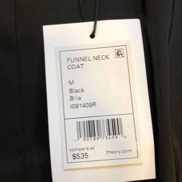Theory Funnel Neck Coat NWT - Picture 10 of 14